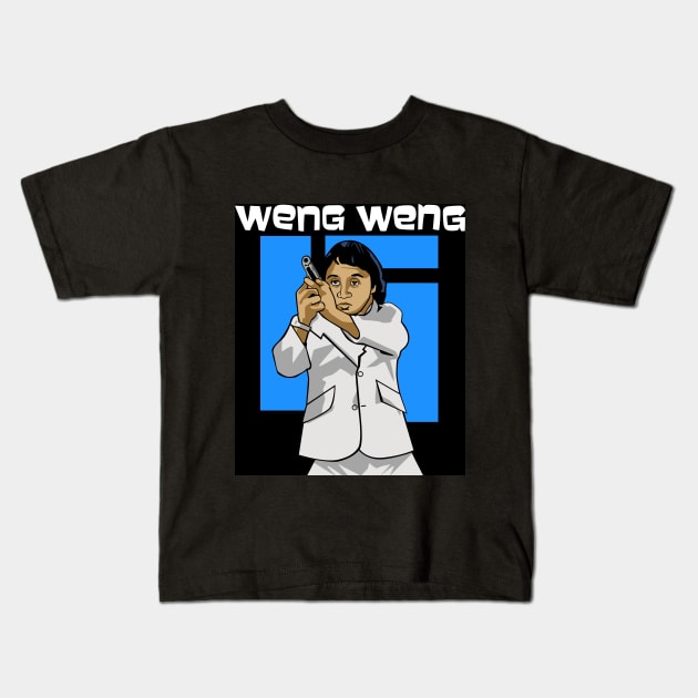 Agent Weng Weng Kids T-Shirt by sinistergrynn